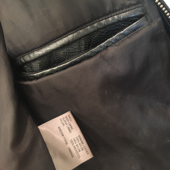 Wilson’s Leather Motorcycle Jacket Men’s medium - Picture 4 of 9